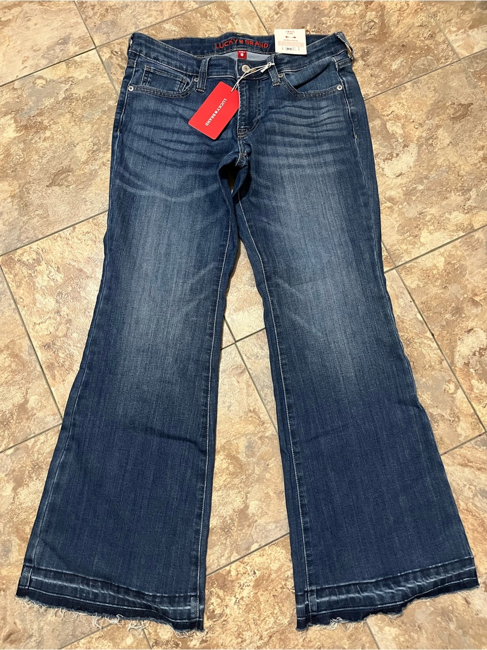 Lucky Brand Women's Dark Blue Wide Leg Jeans